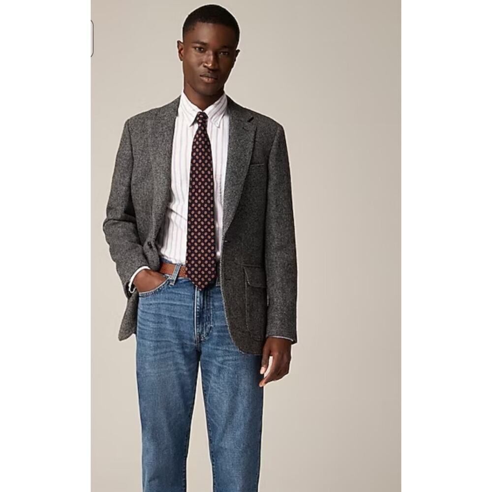 J. Crew Men's Ludlow Slim English Cotton-Wool Blend Suit Jacket 38r Style C8778